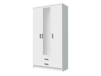 Шкаф Трио Белый гладкий бел. фон