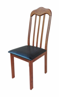Стул обеденный Hv-23 (Antique cherry/Кожзам темно-коричневый)