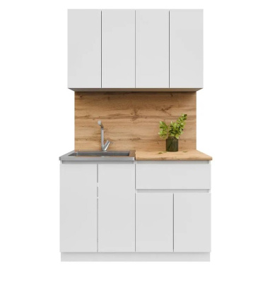 Кухня Лето 1,2 (Белый)