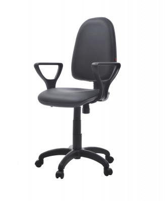 Кресло офисное Норд PV-1 кож/зам (Черный)